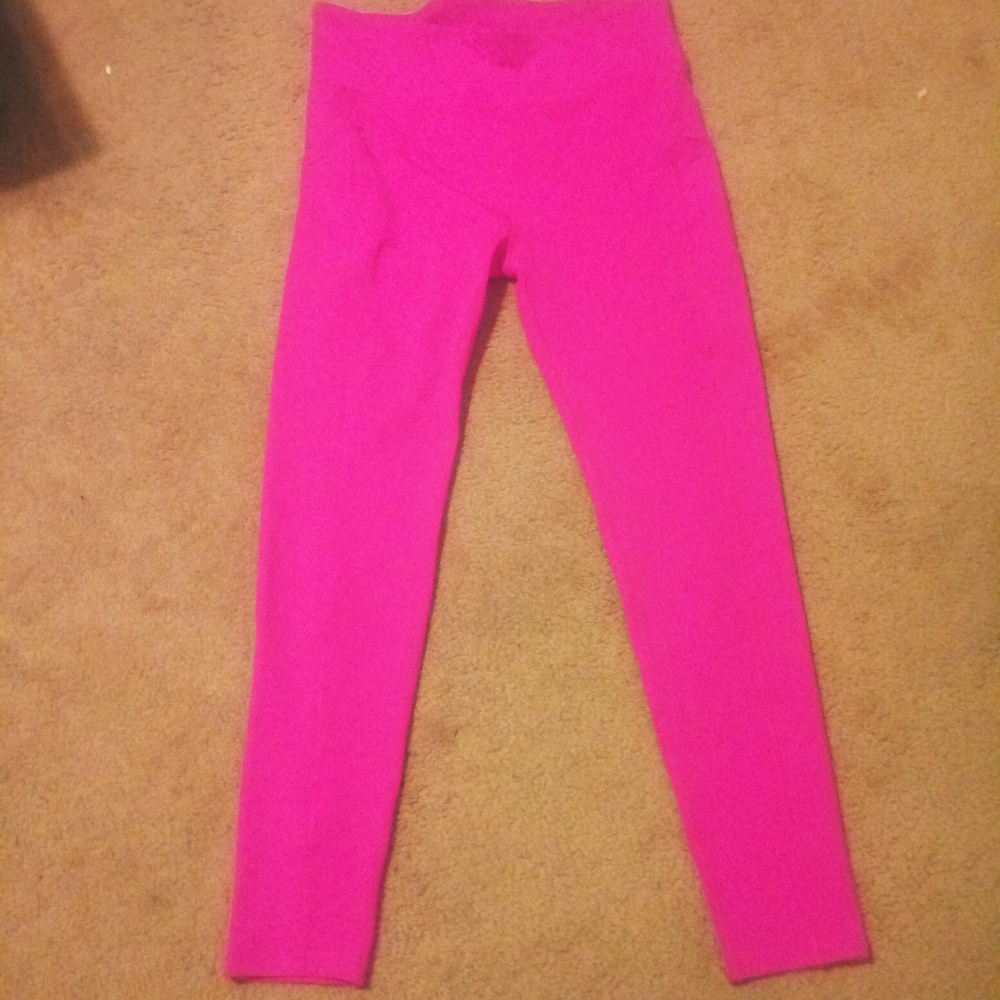 Neon pink yoga workout legging 12/14
